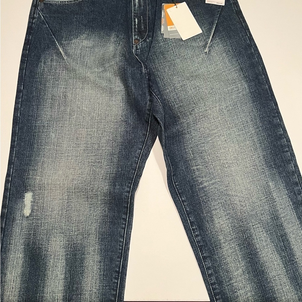 NWT Men's Akademiks Jeanius Level Signature 38x32 Jeans 10" Boot Cut🔥🔥(D3) - Picture 14 of 14